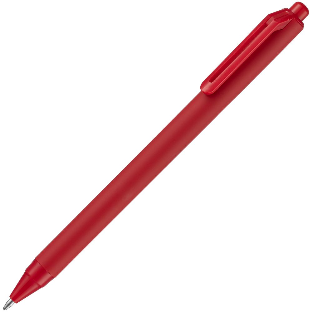 Ручка шариковая Cursive Soft Touch, красная-0