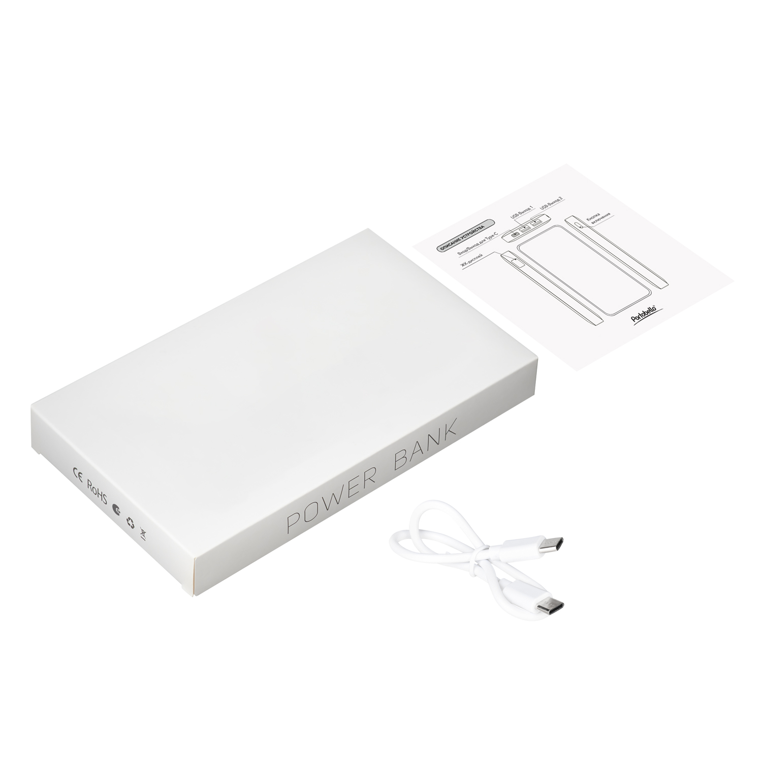 Внешний аккумулятор с подсветкой Анкор Плюс PD (Ancor PD Plus) 10000 mAh, белый-11