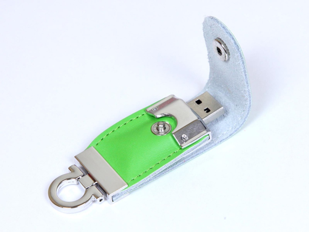 USB-флешка на 32 Гб в виде брелка, зеленый-0
