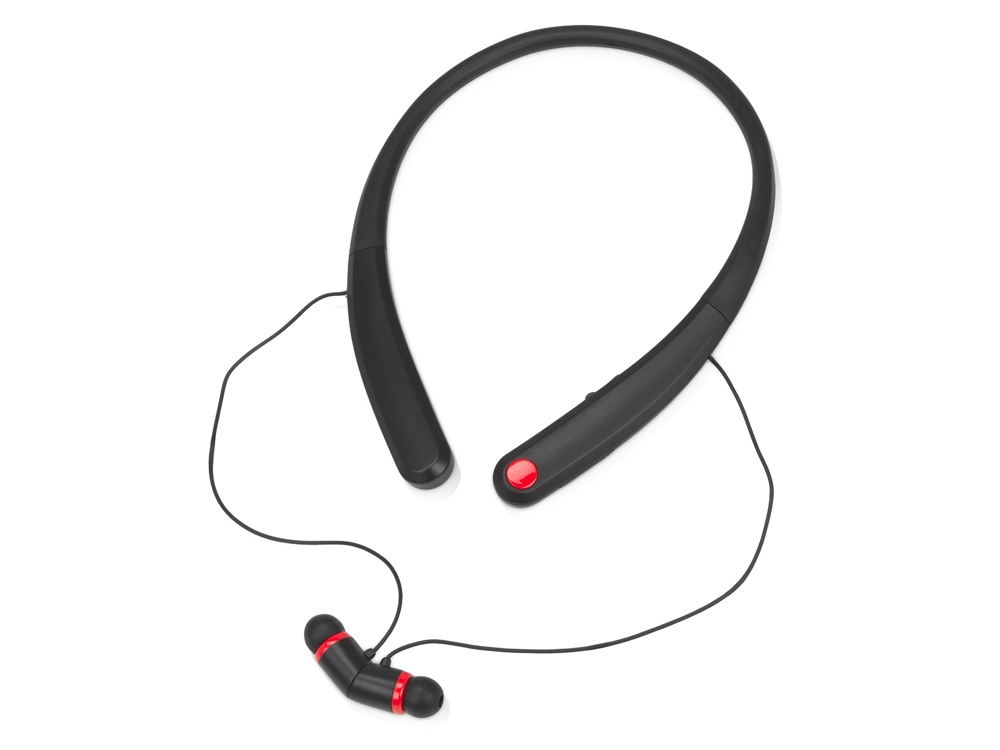 Беспроводные наушники с микрофоном Soundway, черный/красный-0