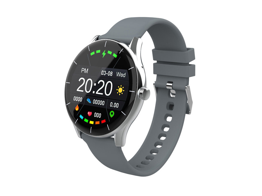 Умные часы HIPER IoT Watch GT, серый/розовый-0