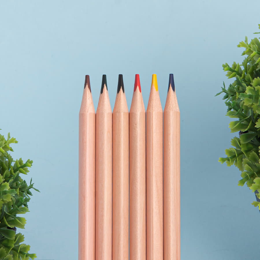 Цветные карандаши KINDERLINE small,6 цветов, бежевый-4