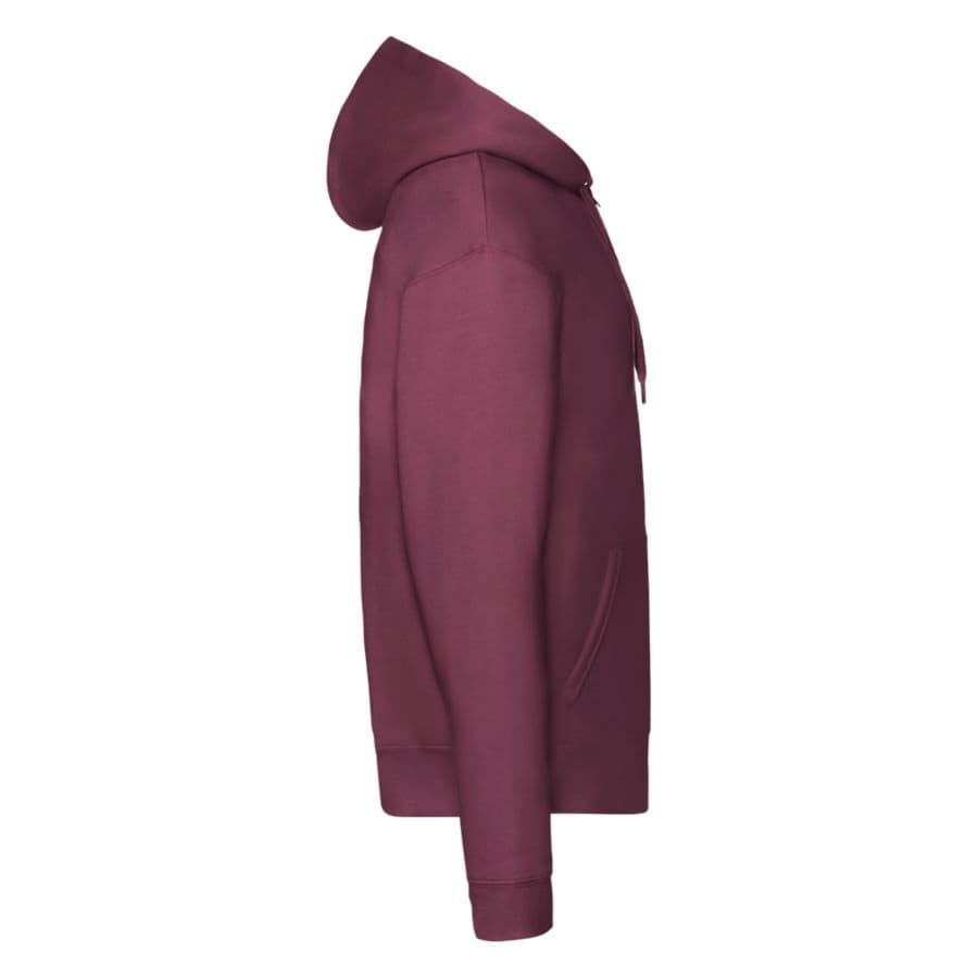Толстовка с начесом PREMIUM HOODED SWEAT JACKET 280, бордовый-2