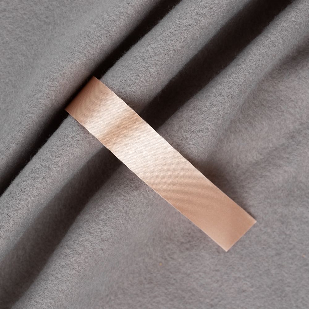 Лента сатиновая Satin 20 XXL, светло-бежевая, 220 см-0