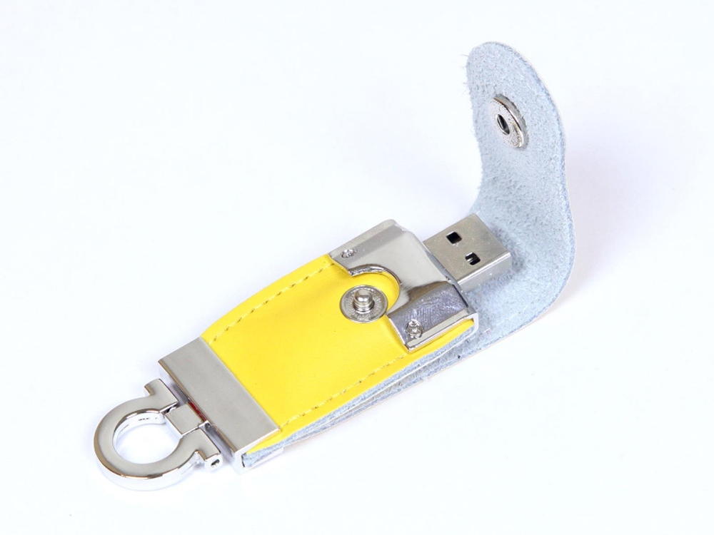 USB-флешка на 16 Гб в виде брелка, желтый-0