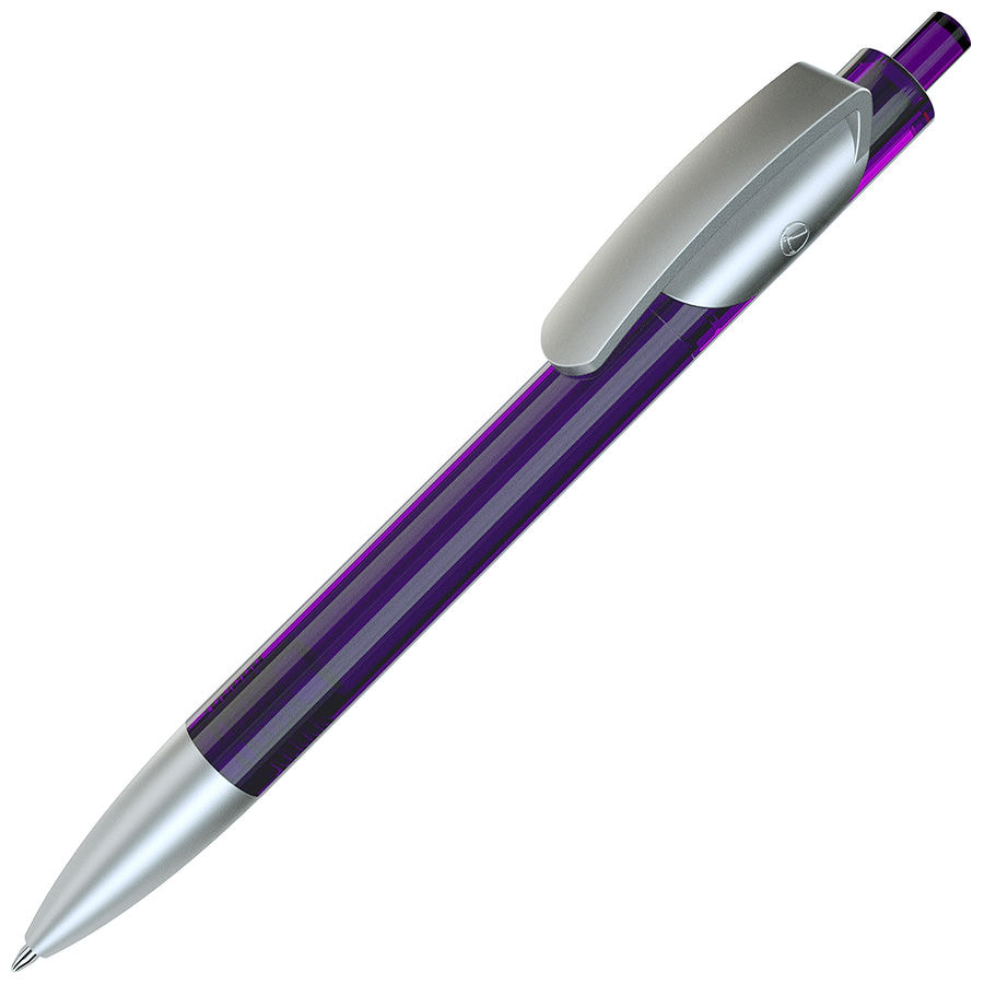 Ручка шариковая TRIS LX SAT, фиолетовый, серебристый-0