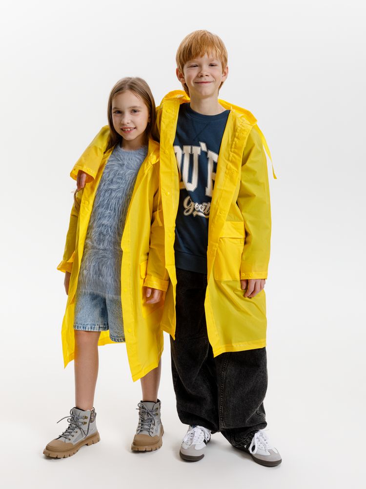 Дождевик детский RainDrop Kids, желтый-9