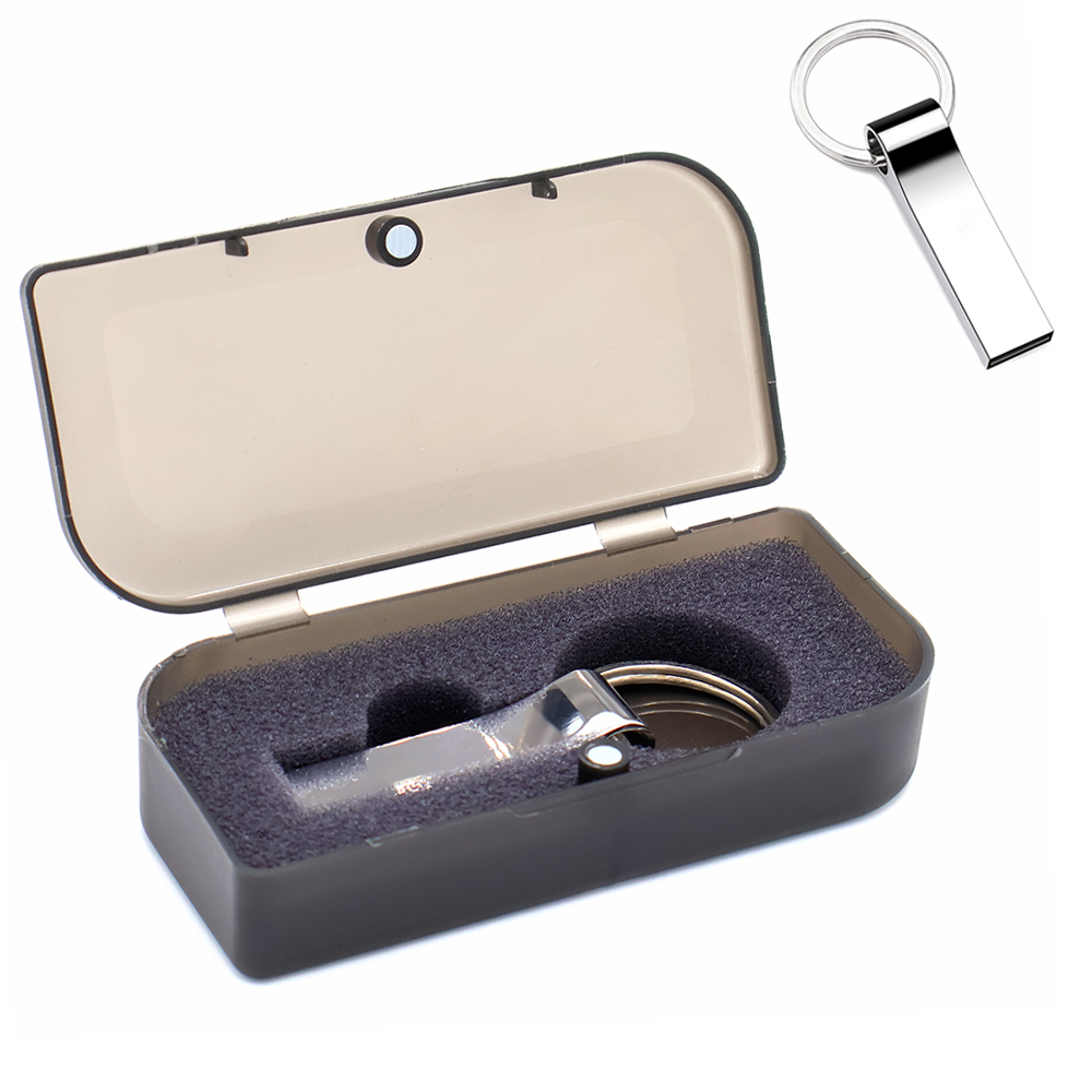 Флешка Ring rail 16 Гб в футляре, Серебристый-0