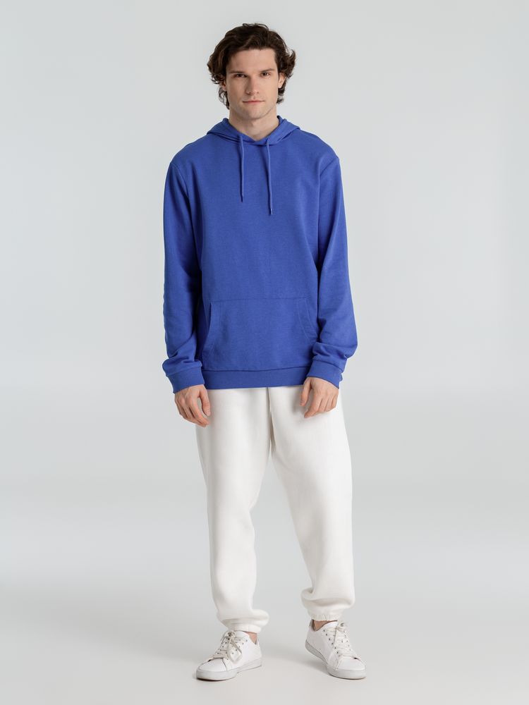 Толстовка с капюшоном унисекс Hoodie, ярко-синий меланж-6