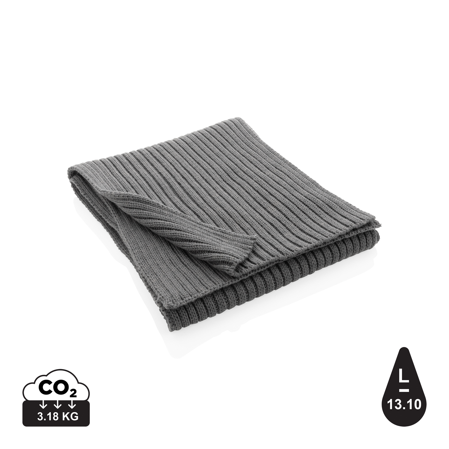 Вязаный шарф Impact из Polylana® AWARE™, 180x25 см-0