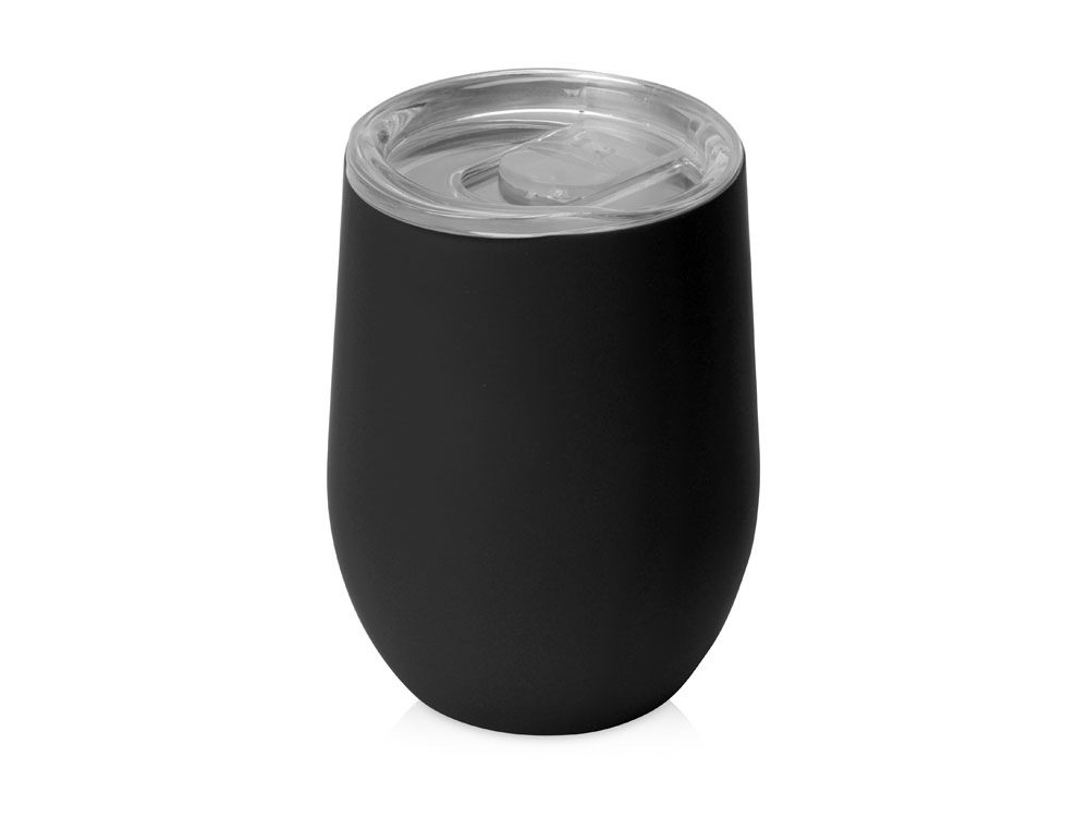 Термокружка Sense Gum soft-touch, 370мл, черный-0