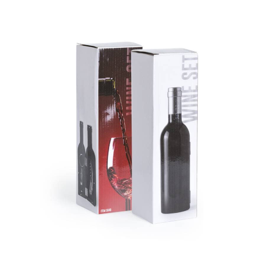 Набор для вина WINESTYLE (3 предмета), черный-4