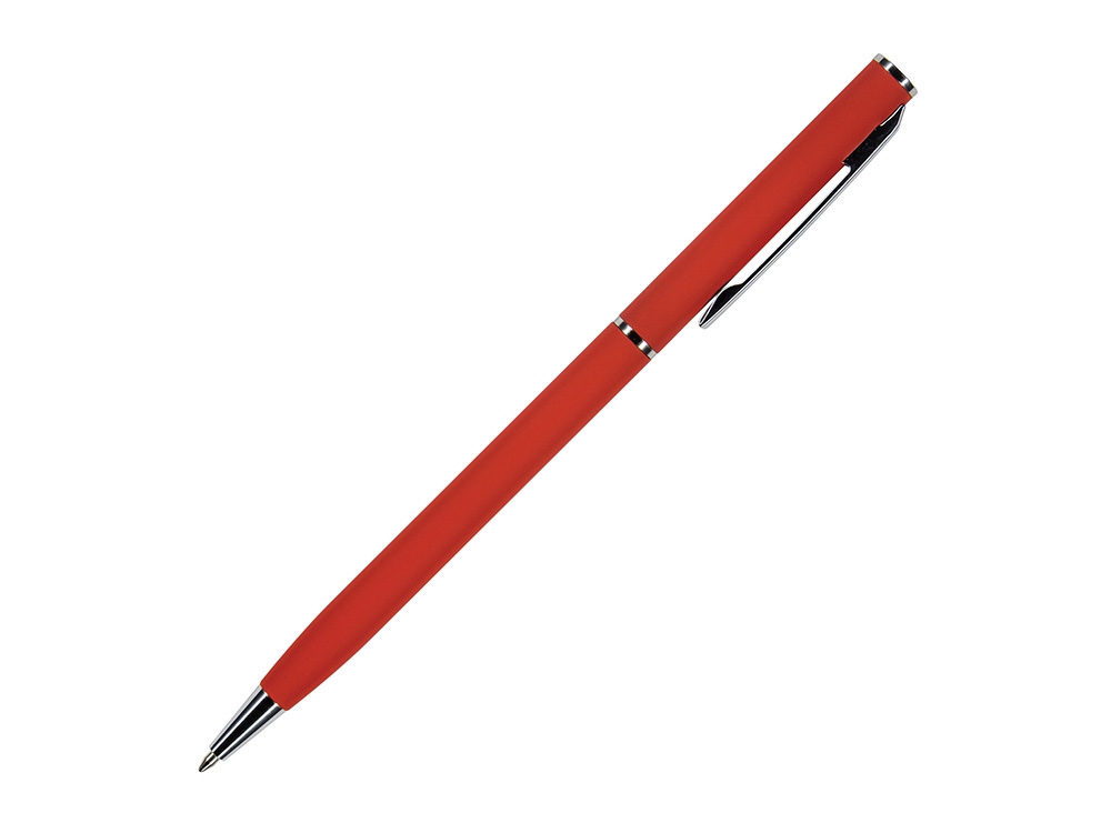 Ручка шариковая автоматическая BrunoVisconti® PALERMO цвет корпуса красный, soft-touch, 0.7 мм-0