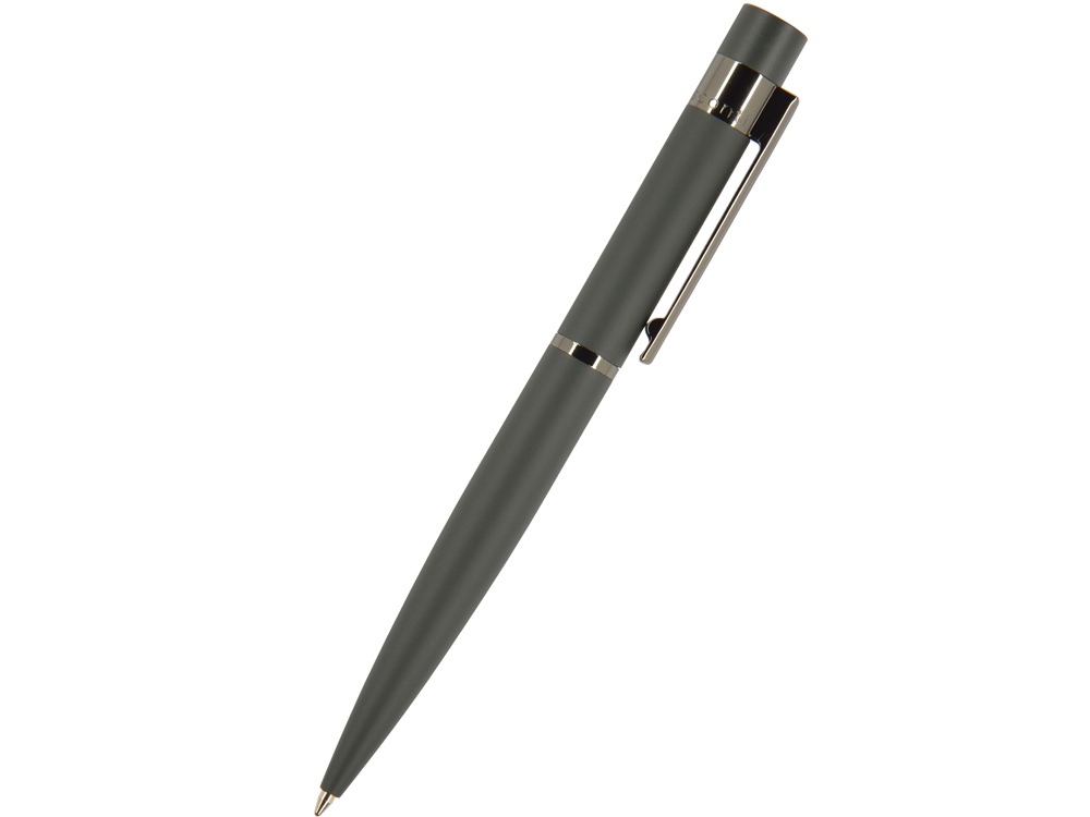 Ручка шариковая автоматическая BrunoVisconti VERONA цвет корпуса серый, soft-touch, 1 мм, синяя-0