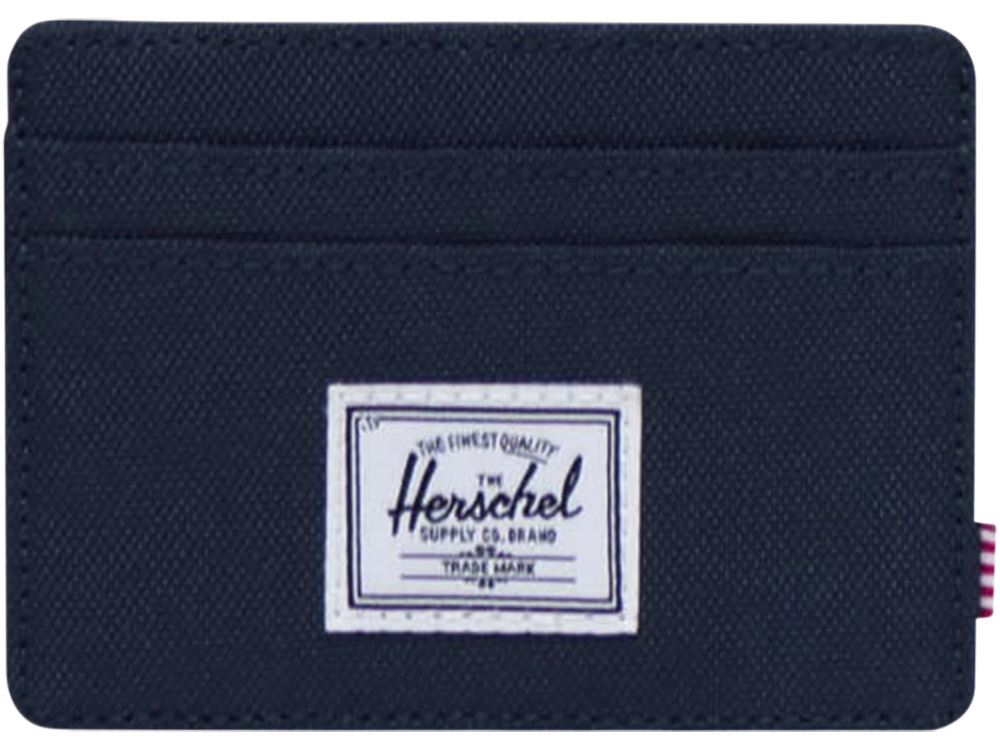 Herschel Charlie держатель для карт с RFID-защитой из переработанного материала - темно - синий navy-1