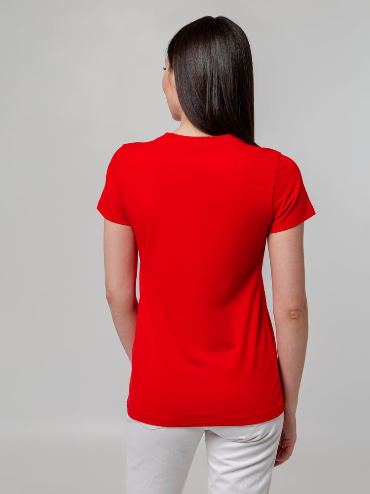 Футболка женская T-bolka Stretch Lady, красная-3