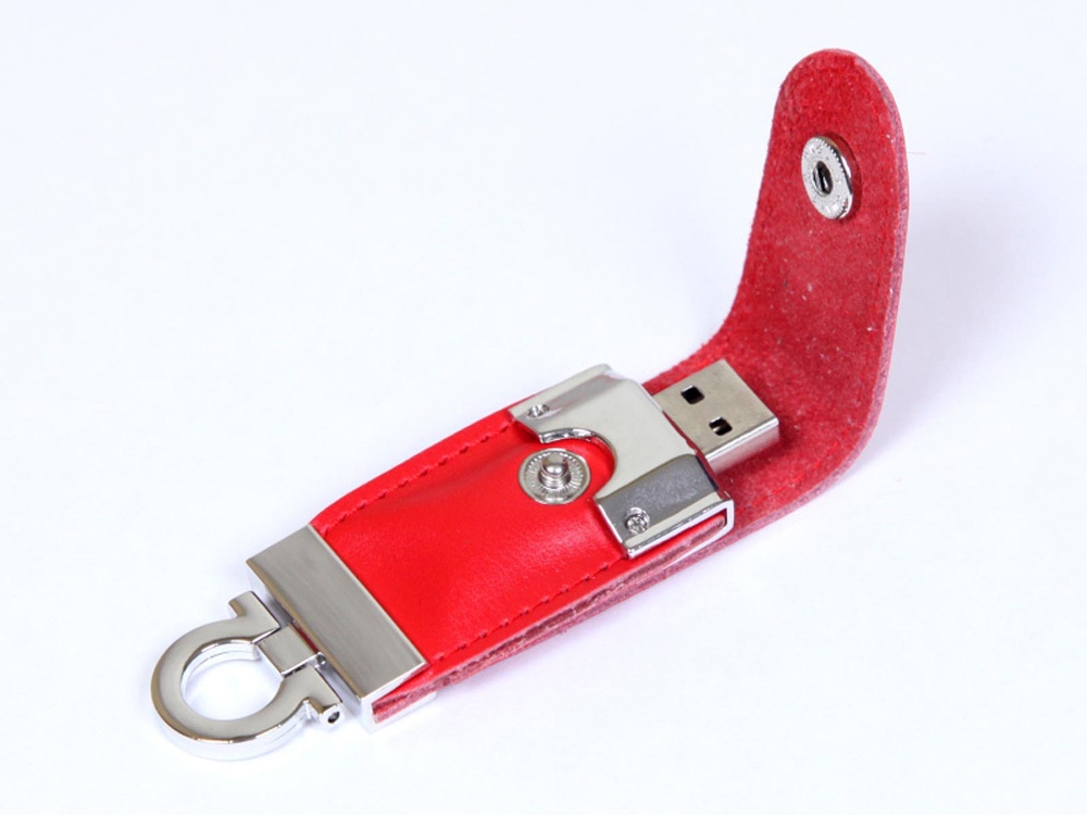 USB-флешка на 32 Гб в виде брелка, красный-0