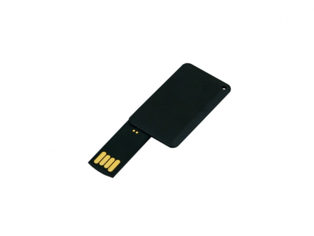 USB-флешка на 8 Гб в виде пластиковой карточки, черный-1
