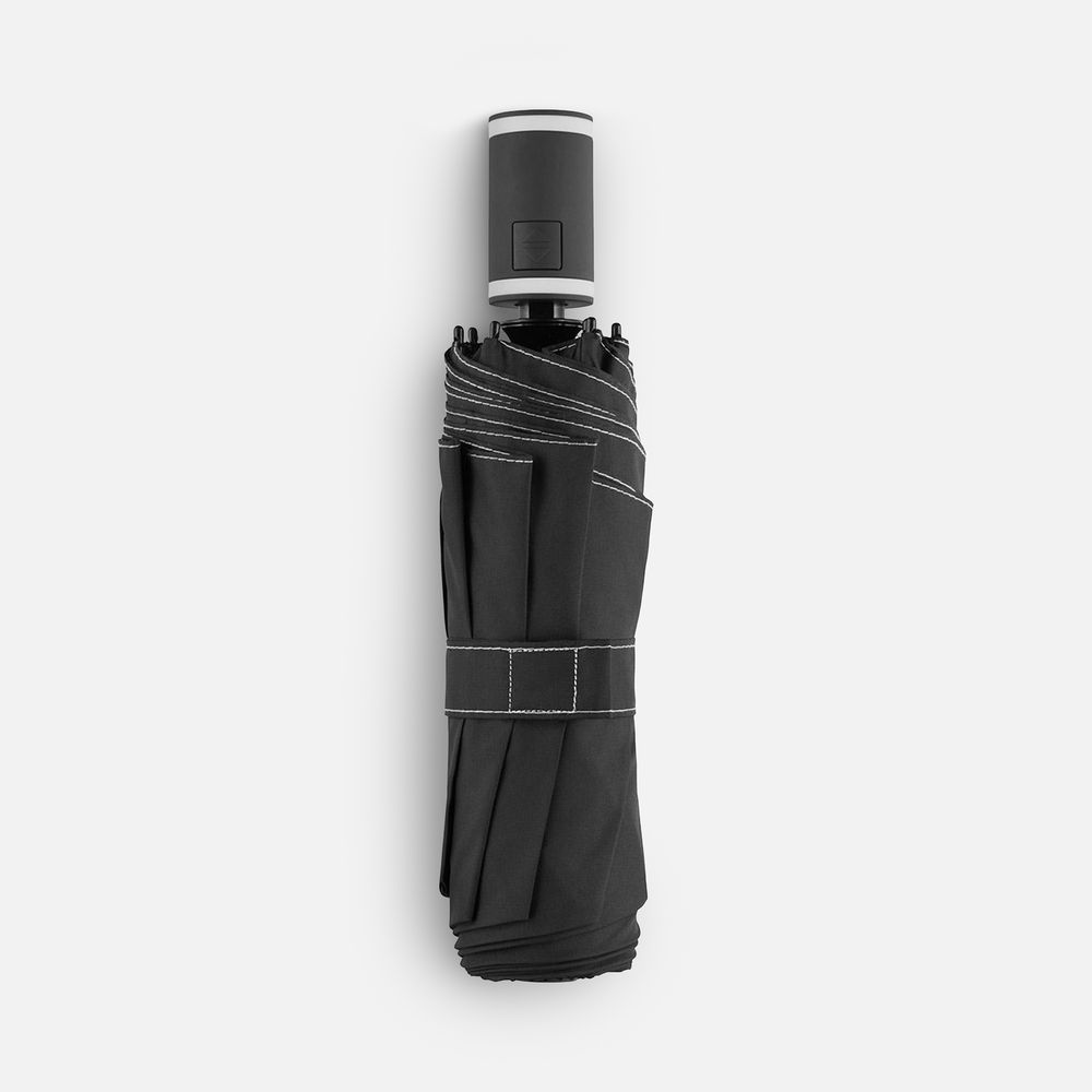 Зонт складной AOC Mini с цветными спицами, белый-4