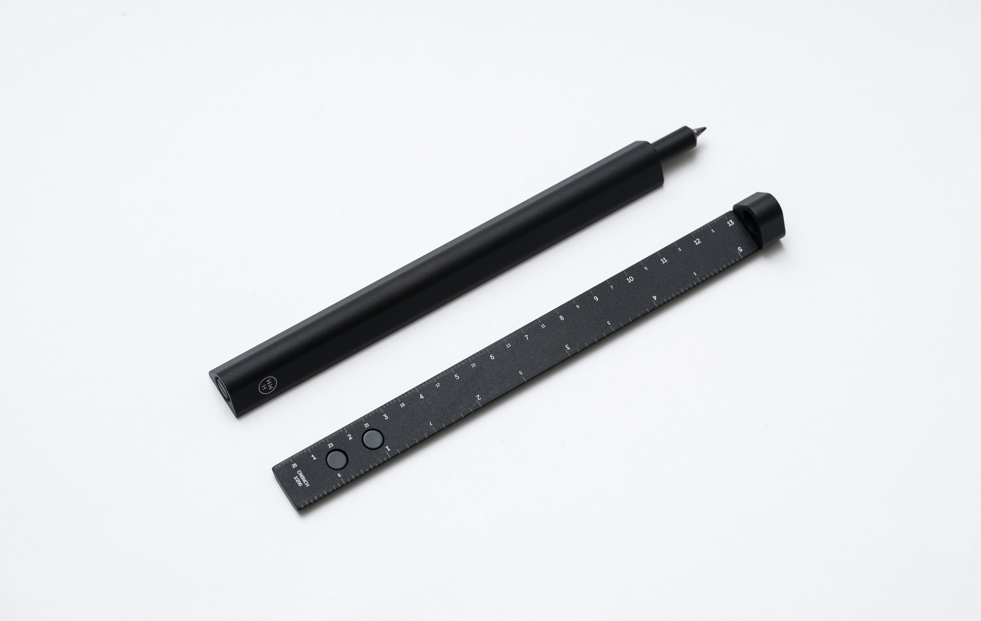 НАБОР 2 в 1: Шариковая ручка и линейка SLIDE BLACK-0