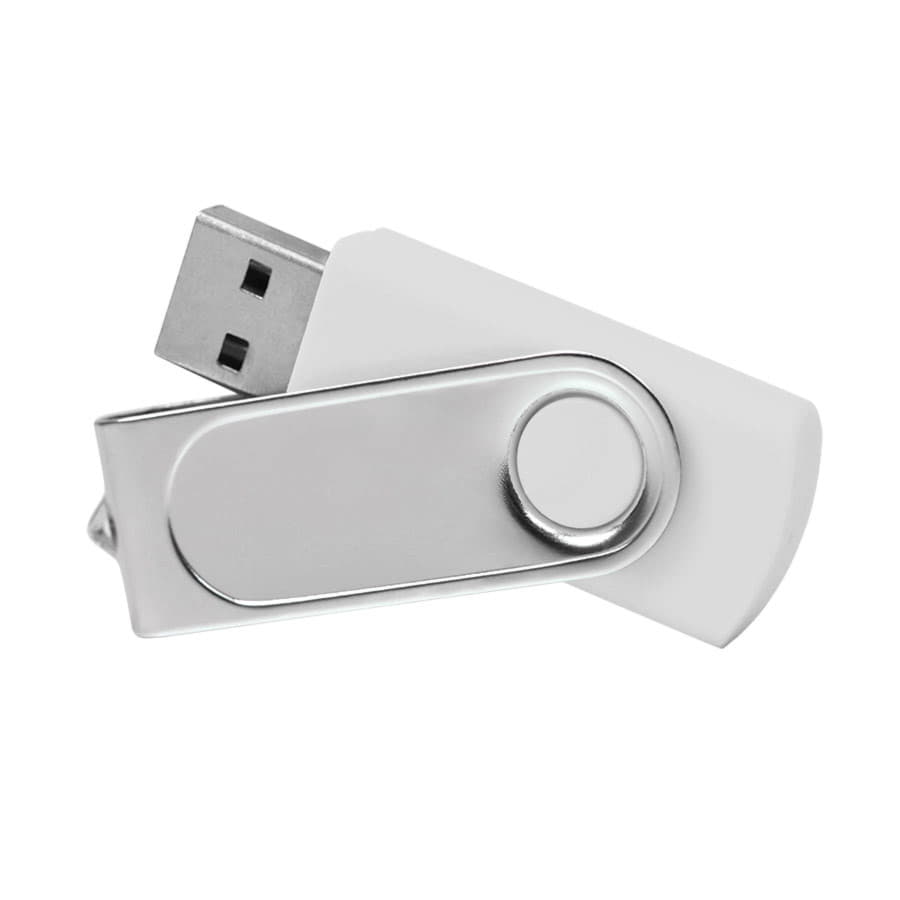 USB flash-карта "Dropex" (8Гб), белый, серебристый-2