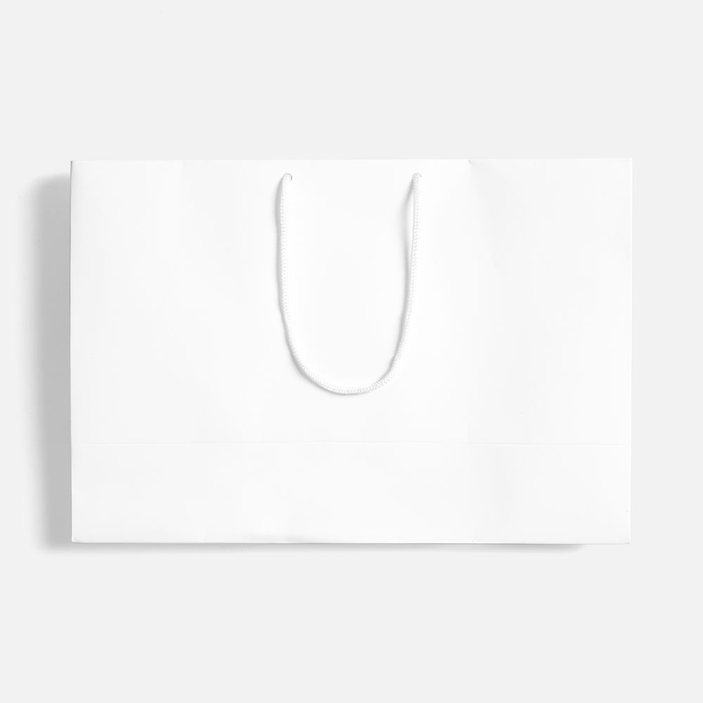 Пакет бумажный с ламинацией Lami Tote M, белый-1