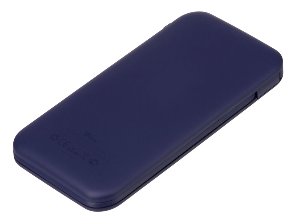 Внешний беспроводной аккумулятор с подсветкой лого Astro, 10000 mAh, темно-синий-1