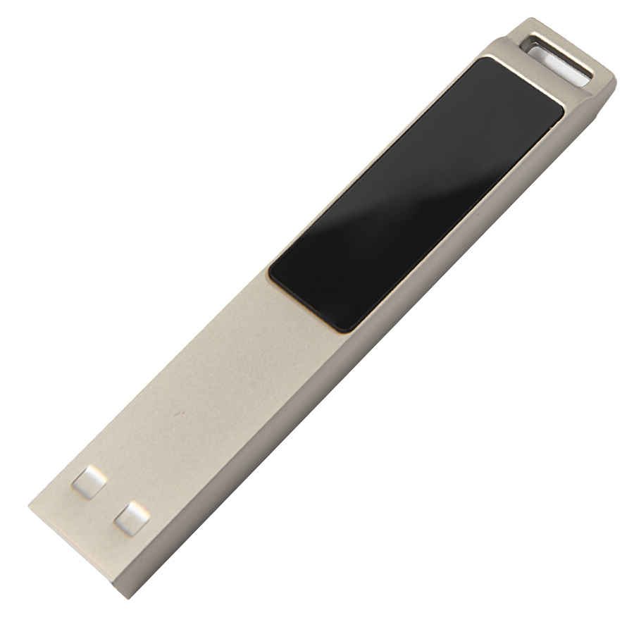 USB flash-карта LED с белой подсветкой (8Гб), серебристый-0