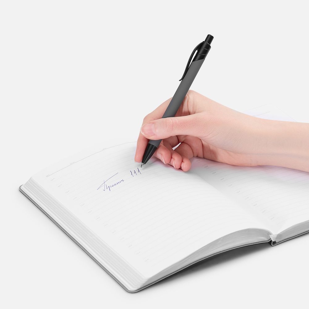 Ручка шариковая Undertone Black Soft Touch, серая-4