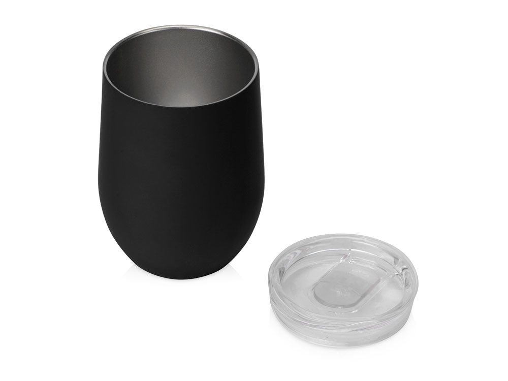 Термокружка Sense Gum soft-touch, 370мл, черный-1
