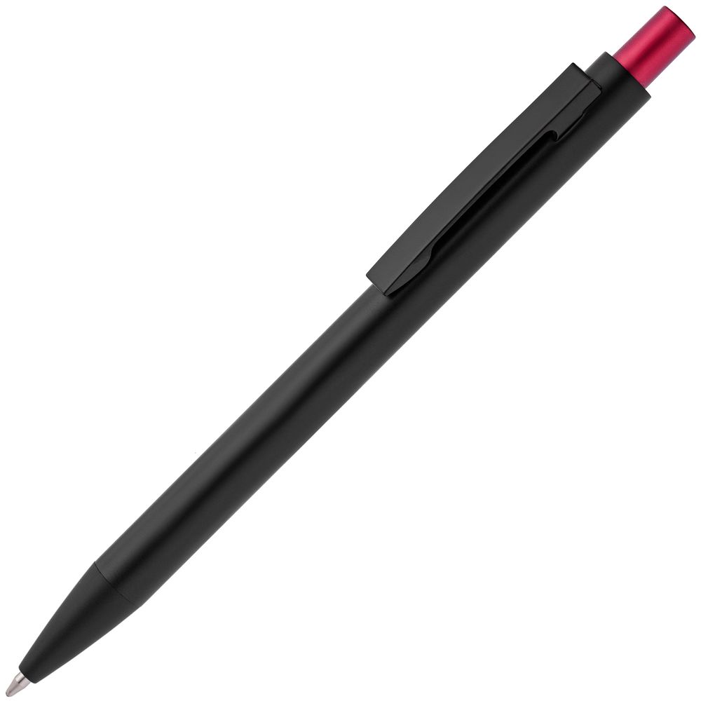 Ручка шариковая Chromatic, черная с красным-0