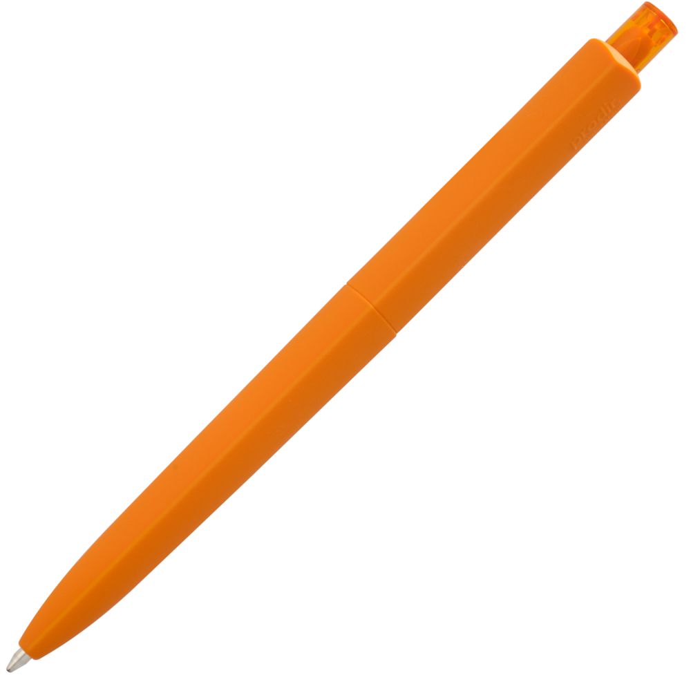 Ручка шариковая Prodir DS8 PRR-T Soft Touch, оранжевая-2