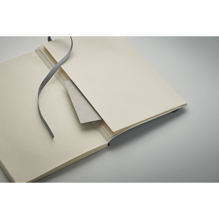 A5 recycled notebook, каменный серый-1