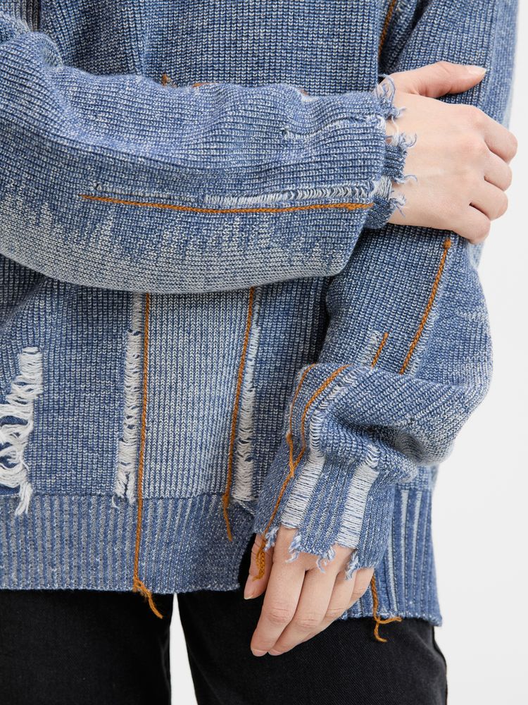 Джемпер Denim на заказ, полушерсть-7