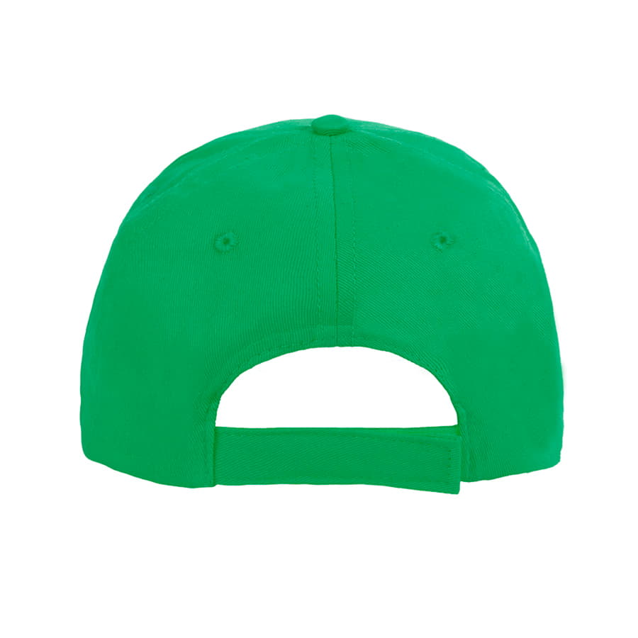 Бейсболка HIT, 5 клиньев,  застежка на липучке, зеленый-4