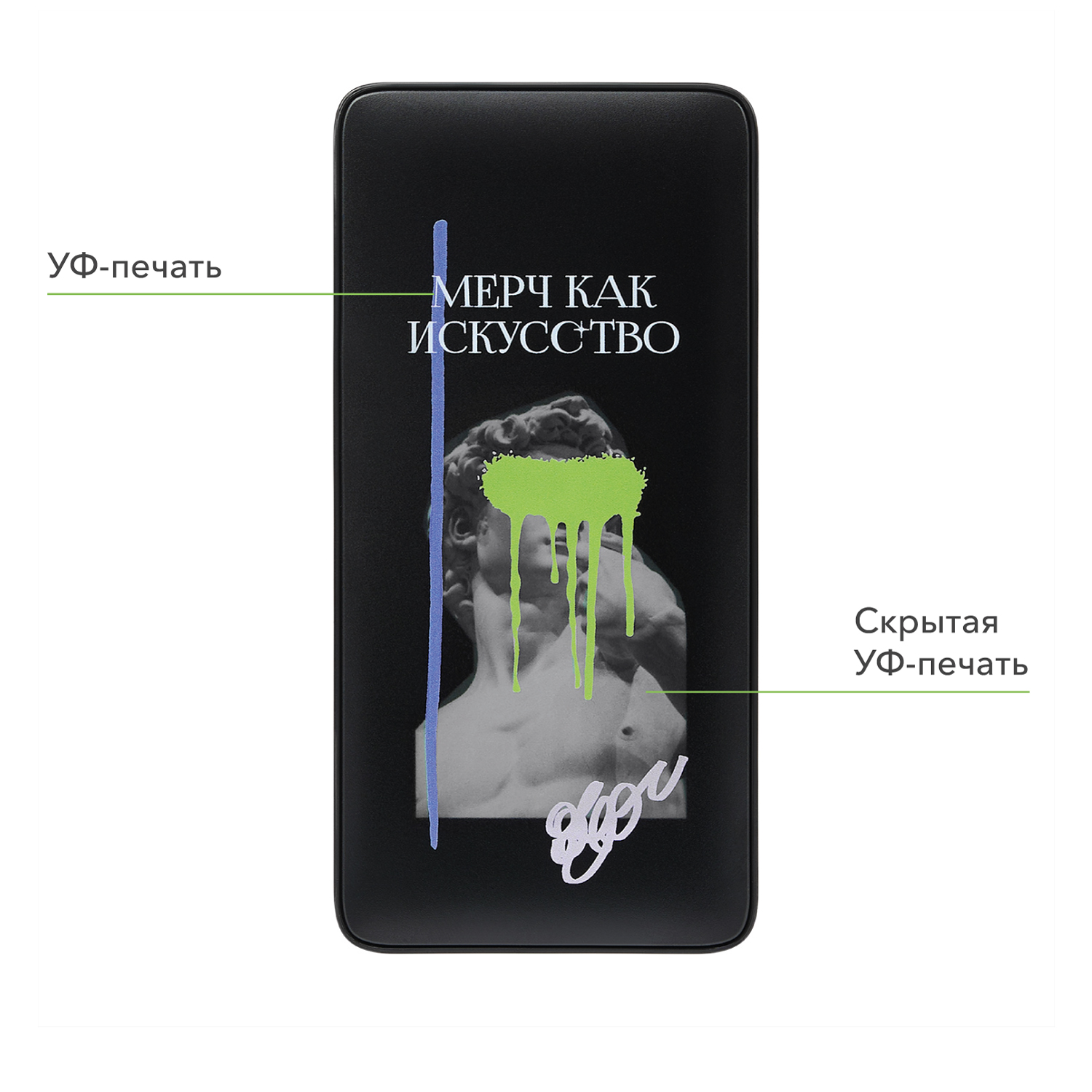 Внешний аккумулятор с цветной подсветкой Анкор Макс Плюс PD (Ancor PD Max Plus) 10000 mAh, черный-11
