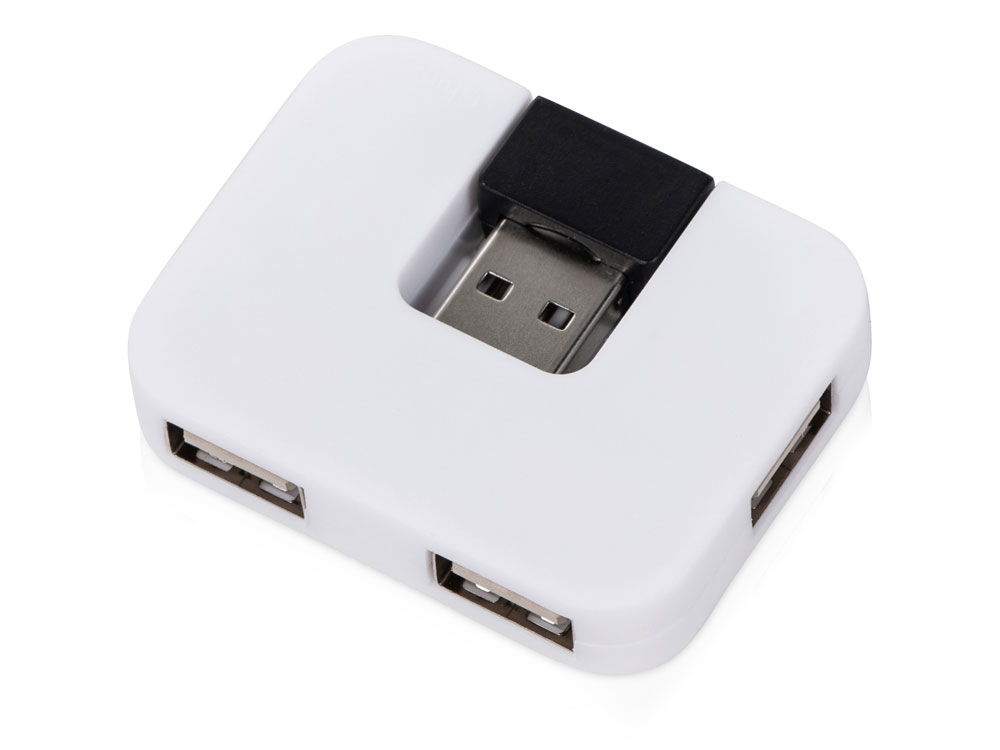 USB Hub Gaia на 4 порта, белый-0