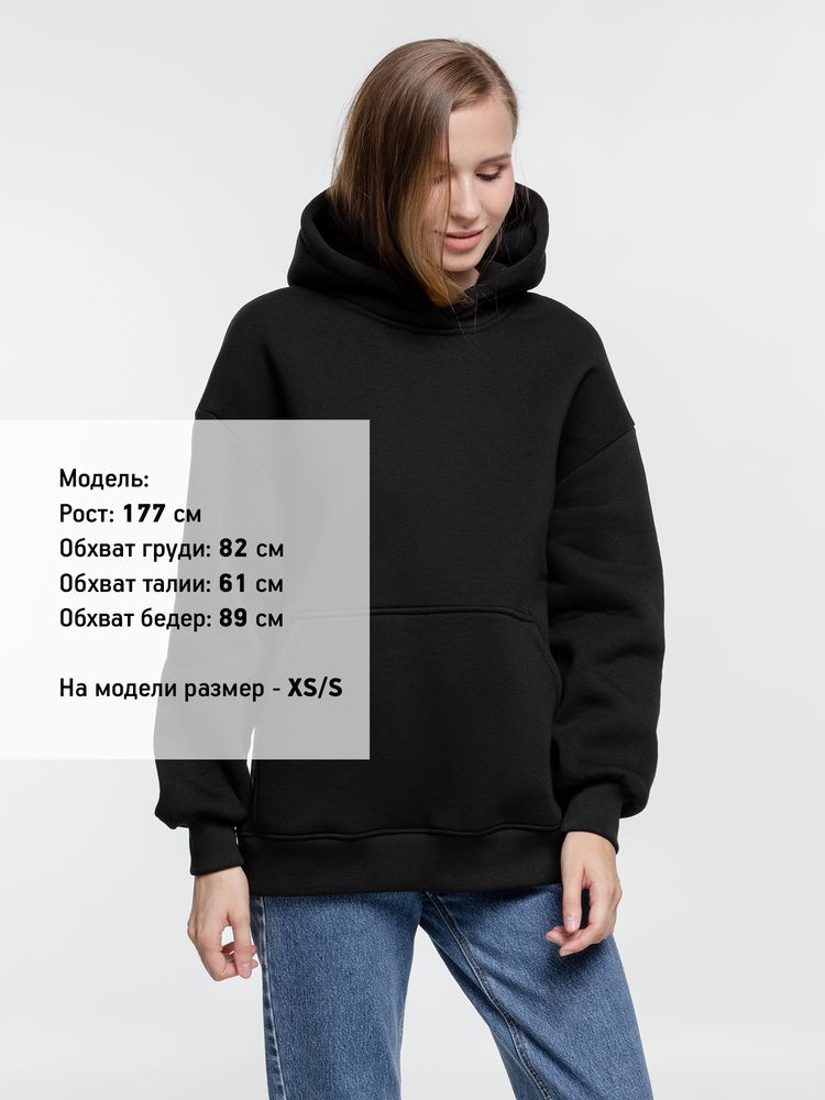 Худи оверсайз Kulonga Comfort Heavy, черное-4