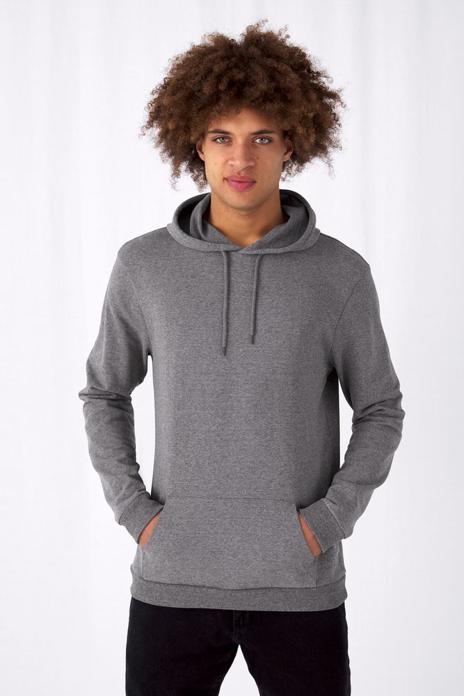 Толстовка с капюшоном унисекс Hoodie, светло-розовая-3