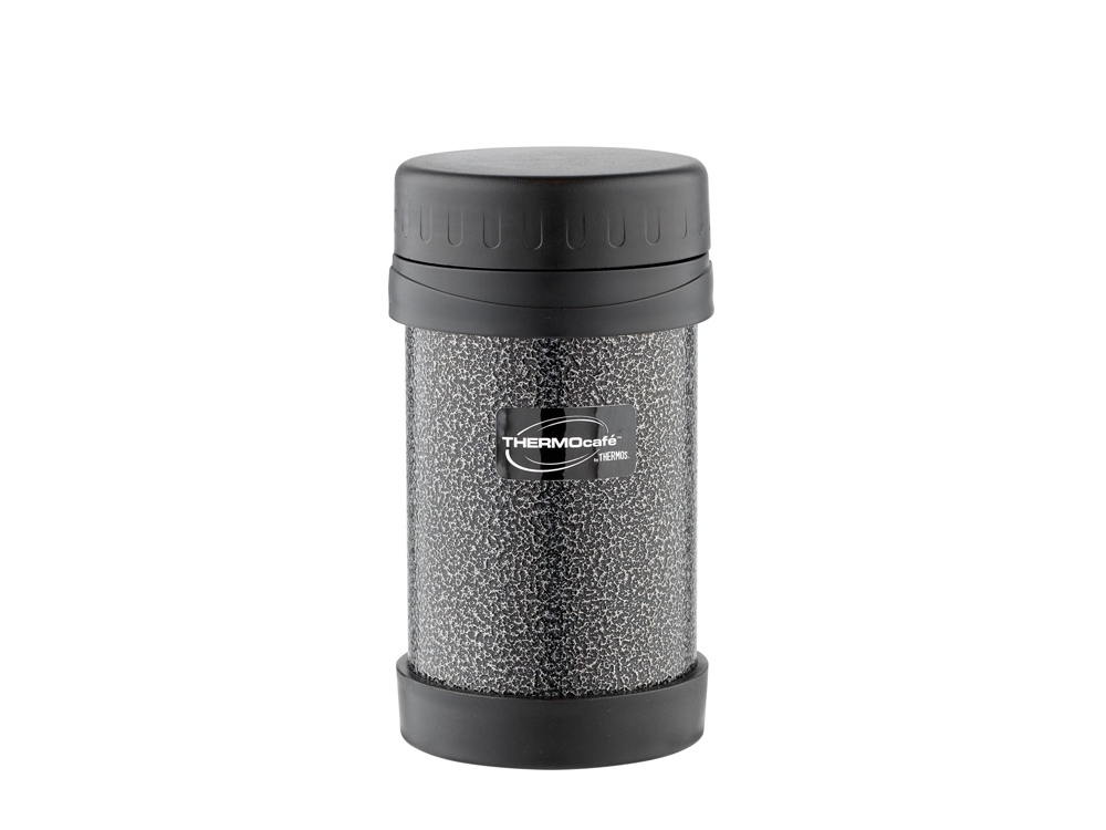 Термос из нерж. стали для еды тм ThermoCafe HAMJNL-500FJ Hammertone Coating, 0.5L, серый-0