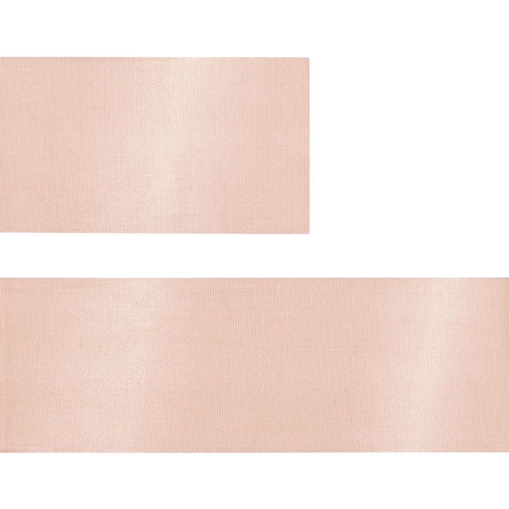 Лента сатиновая Satin 35 S, светло-бежевая, 10 см-1