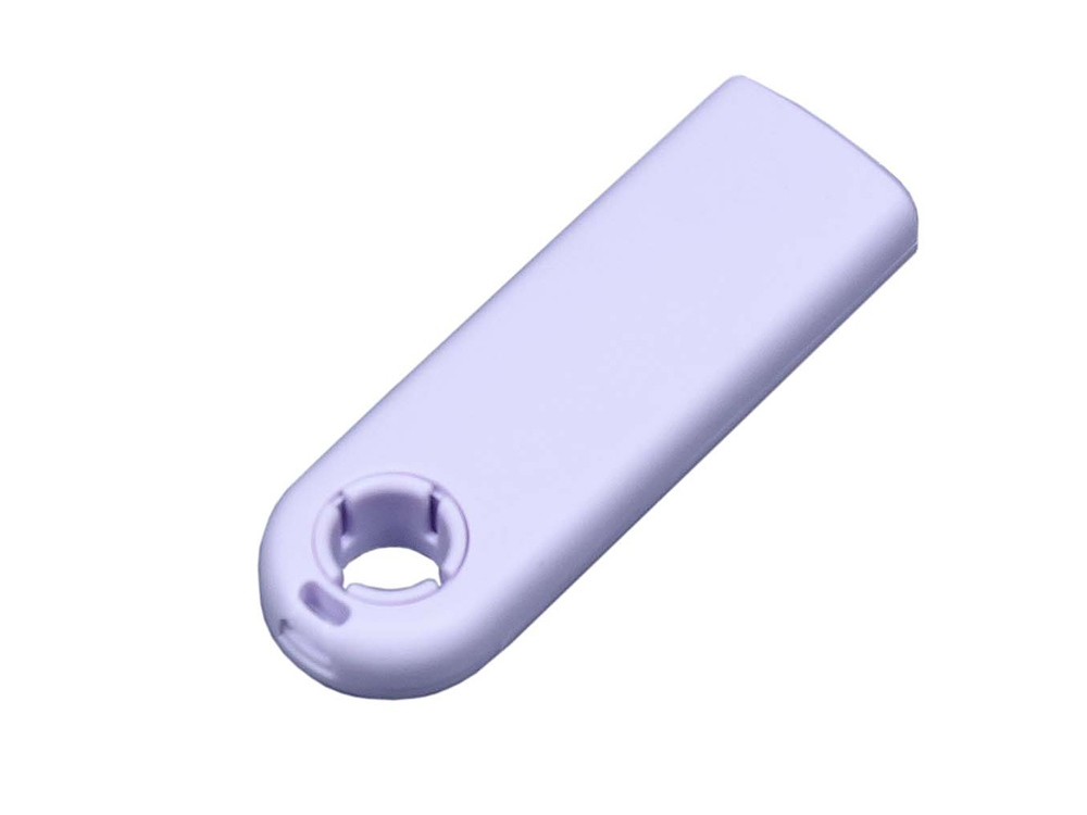 USB-флешка промо на 64 Гб прямоугольной формы, выдвижной механизм, белый-1