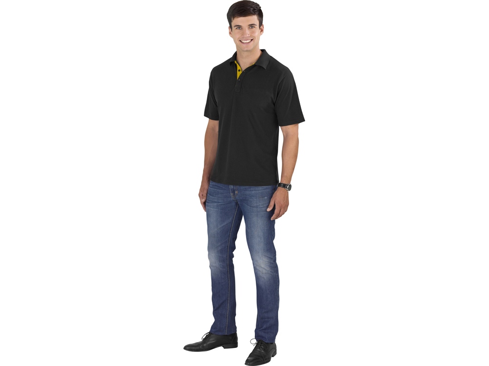 Рубашка поло Solo мужская, желтый-4