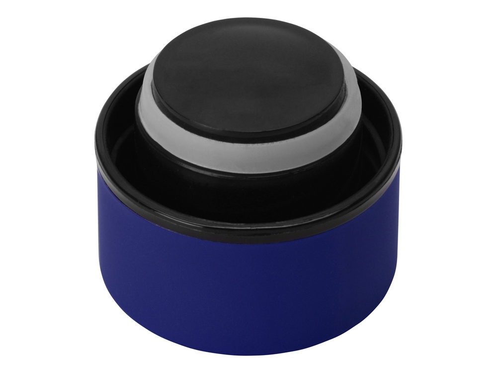 Вакуумная термобутылка Cask Waterline, soft touch, 500 мл, тубус, синий-5