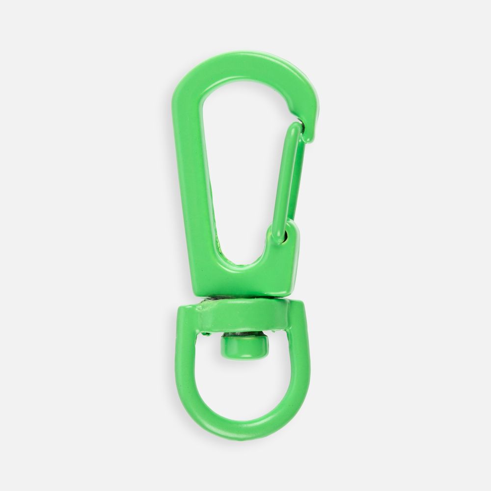 Застежка-карабин Snap Hook, S, зеленый неон-0