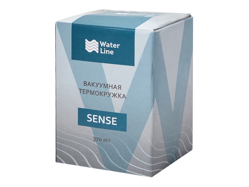 Вакуумная термокружка Sense, серебристый-4