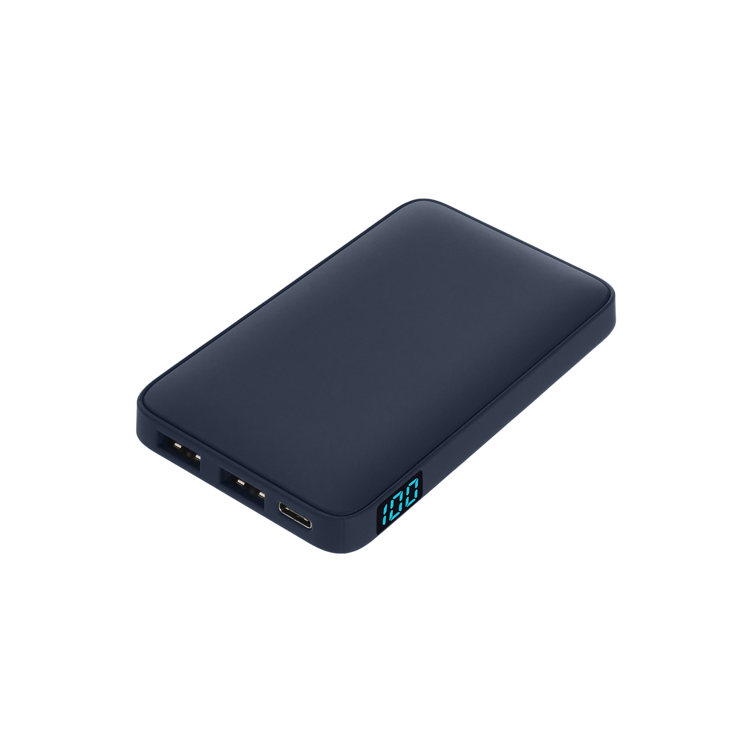 Внешний аккумулятор с подсветкой Анкор (Ancor) 5000 mAh, синий-0