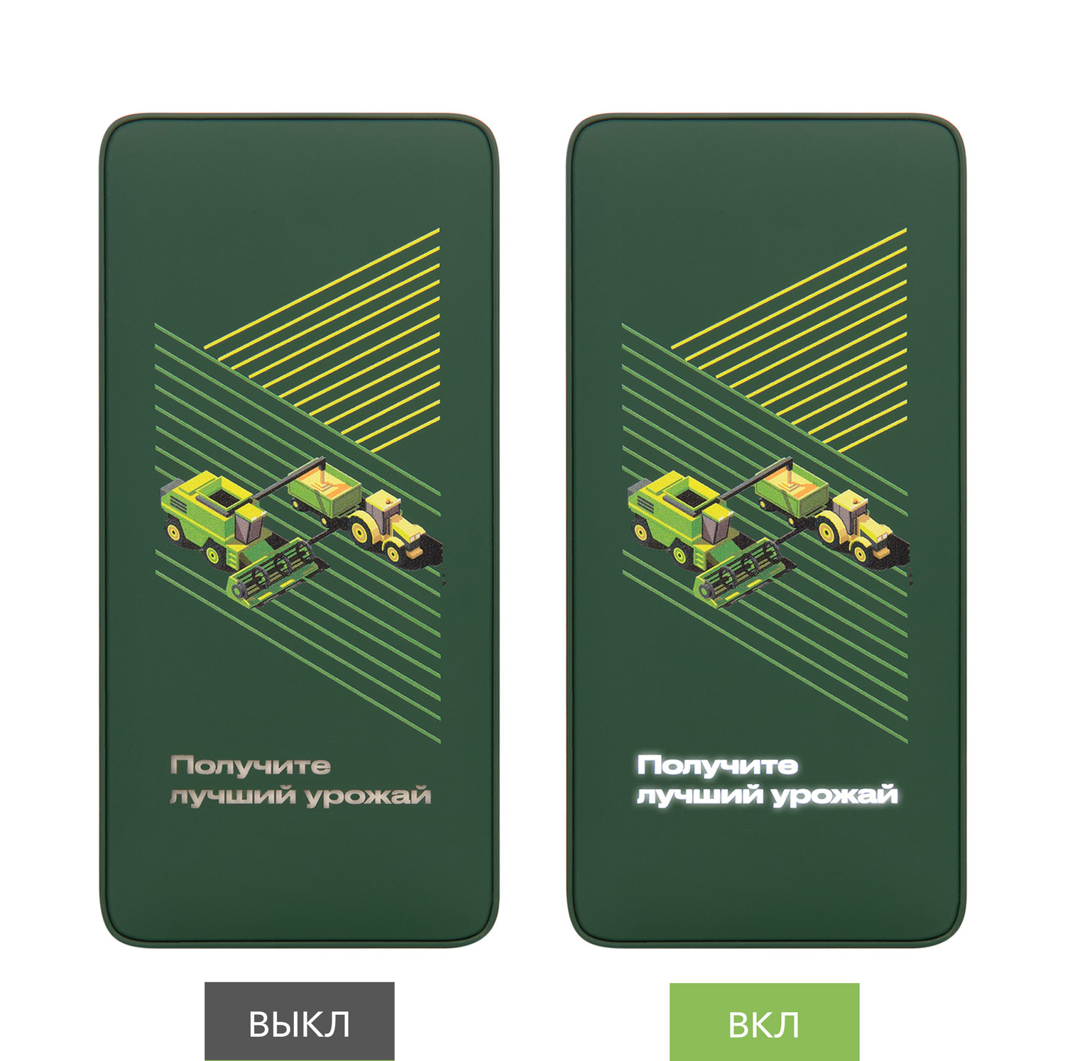 Внешний аккумулятор с подсветкой Анкор Плюс PD (Ancor PD Plus) 10000 mAh, зеленый-9