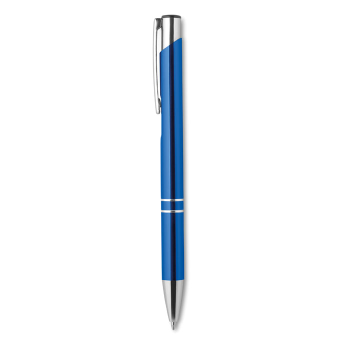 Recycled aluminium ball pen, королевский синий-0