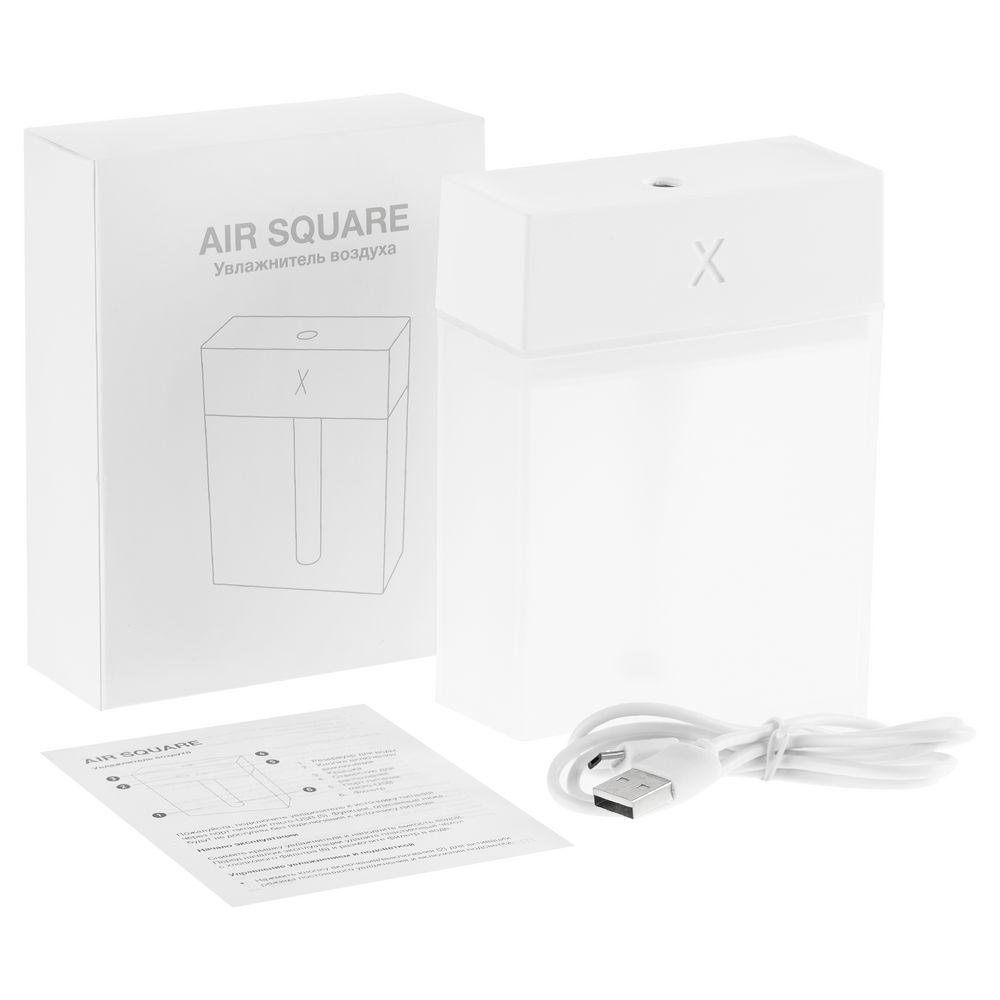 Настольный увлажнитель Air Square, белый-6